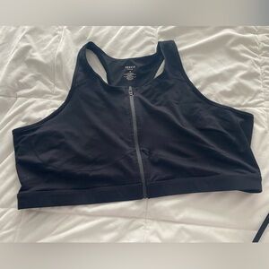 Torrid Size 6 High Impact Wireless Zip Front Active Sports Bra